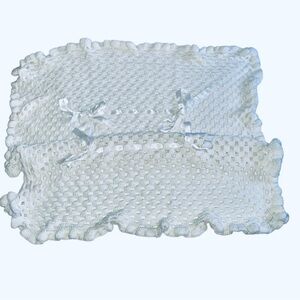 Vintage NWOT Handmade White Baby
Christening Afghan